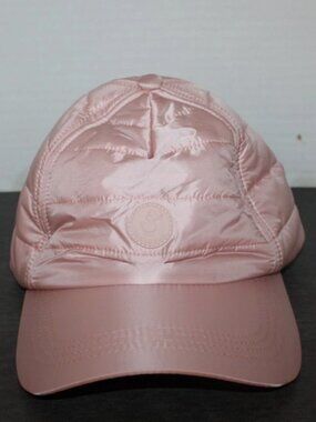 Save The Duck Achillea Quilted Puffer Baseball Cap Cheeks Pink Hat Size S/M NWT